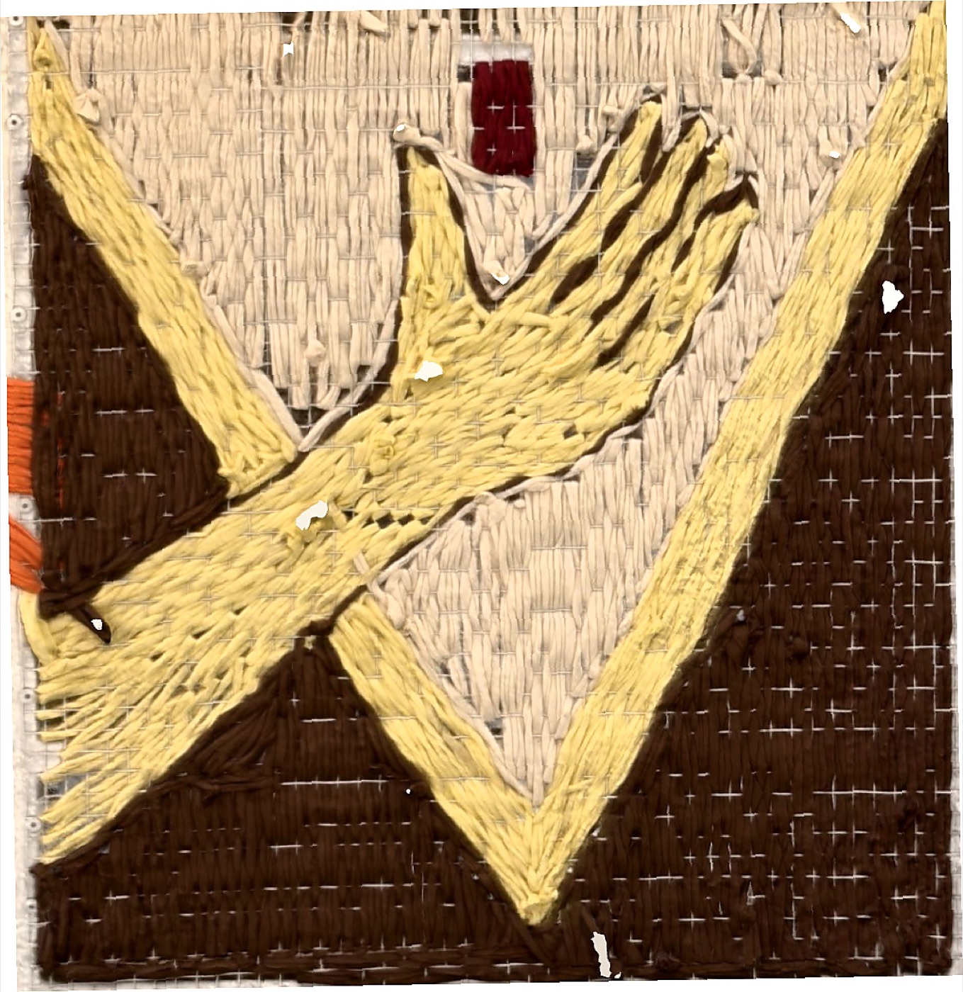 Bravo! woven kiosk artwork, detail 3