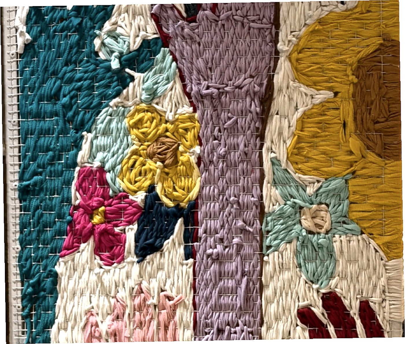 Bravo! woven kiosk artwork, detail 5