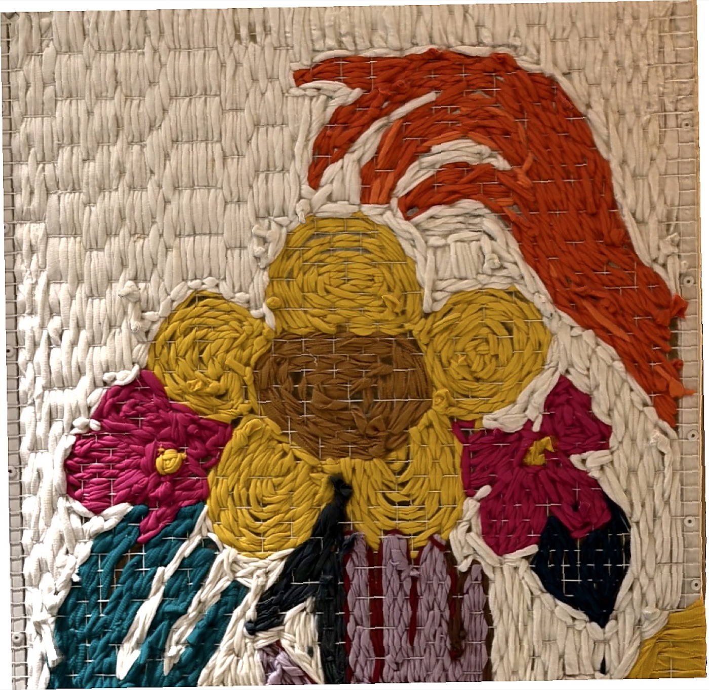 Bravo! woven kiosk artwork, detail 6